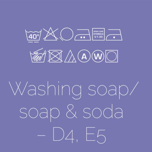 Washing soap/soap & soda – D4, E5